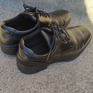 Kids Black Lace-Up Dress Shoes - Classic School & Formal Style